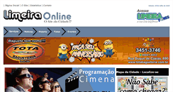 Desktop Screenshot of limeiraonline.com.br